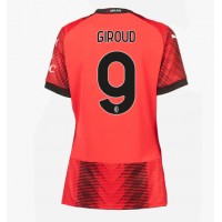 Fotballdrakt Dame AC Milan Olivier Giroud #9 Hjemmedrakt 2023-24 Kortermet
